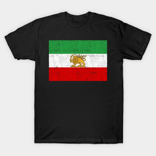 Iran // Faded Style Flag Design T-Shirt by DankFutura